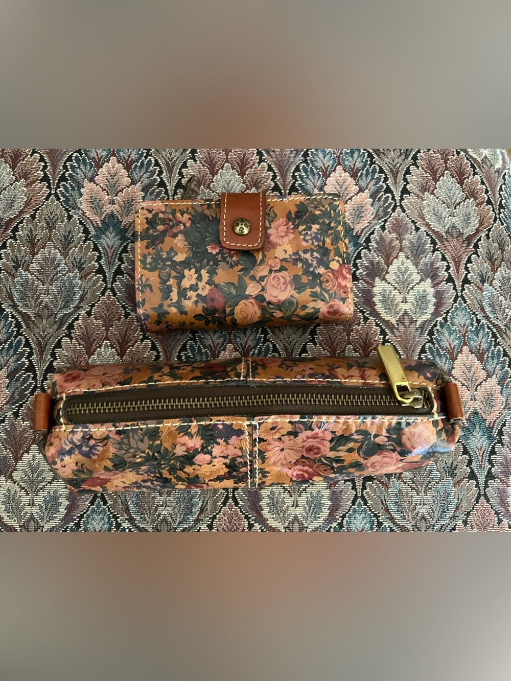 Patricia Nash floral wallet and pouch